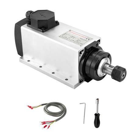 3KW Air Cooled Spindle Square CNC Spindle Motor ER20