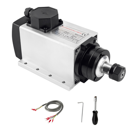 2.2KW Air Cooled Spindle Square CNC Spindle Motor ER20