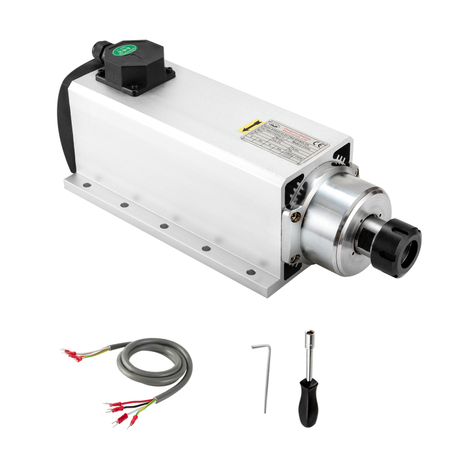 7.5KW Air Cooled Spindle Square CNC Spindle Motor ER32