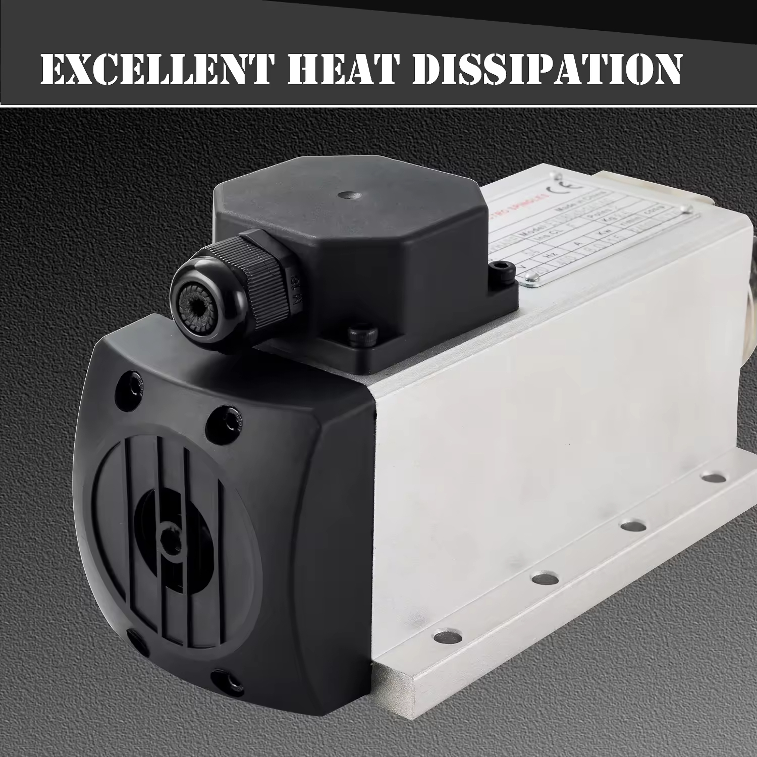مربع ER16 1.5KW 4 بیئرنگز 110V/220V ایئر کولڈ اسپنڈل موٹر سی این سی روٹر کندہ کاری مشین کے لئے