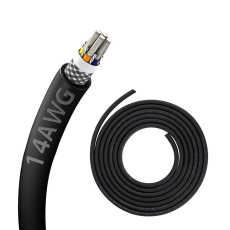 Zhong Hua Jiang 14AWG 2.08mm² Shielded Chain CNC Wire UL2464 16 Gauge 4 Core Cable Electrical Wire for CNC Router Machine