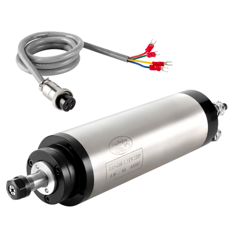 1.5KW Water Cooled Spindle CNC Spindle Motor 65mm