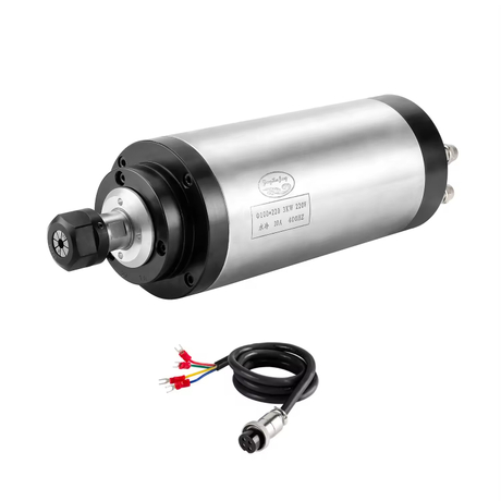 ER20 3KW 100mm 4 Bearings 220V/380V Quiet Water Cooled CNC Spindle Motor for CNC Router Engraving Machine
