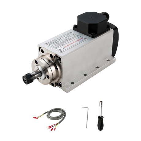 1.5KW Air Cooled Spindle Square CNC Spindle Motor ER11/ER16