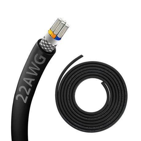 Zhong Hua Jiang 22AWG 22/4 CNC Wire UL2464 22 Gauge 4 Core Cable Electrical Shielded Chain Wire for CNC Router Machine