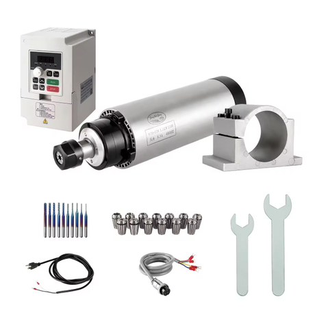 Zhong Hua Jiang CNC Spindle Motor With Vfd Kit ER20 2.2KW Air Cooled Spindle Motor With Vfd Kit for CNC Router Machine