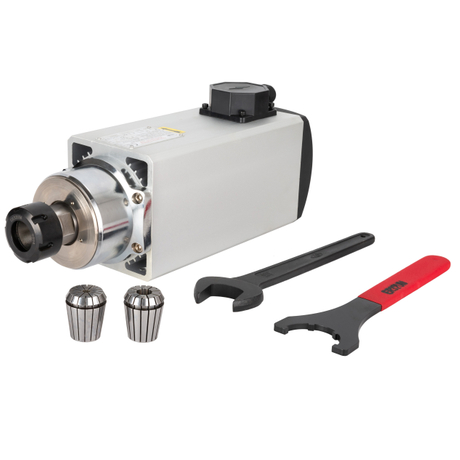 Zhong Hua Jiang ER32 5KW Square Ceramic 4 Bearings Air Cooled Spindle Motor CNC Spindle Motor for CNC Router Machine