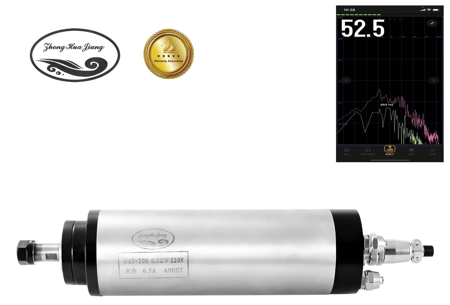 0,8 kW ūdens atdzesēta vārpstas motors